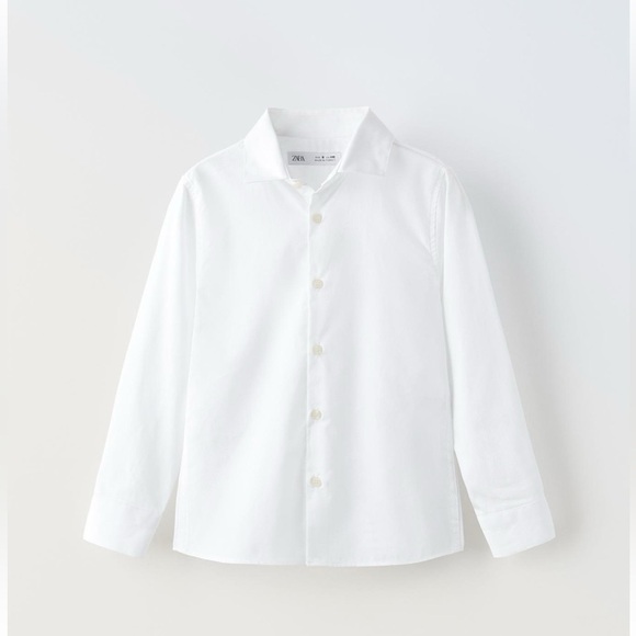 White cotton button down dress shirt - Picture 1 of 3